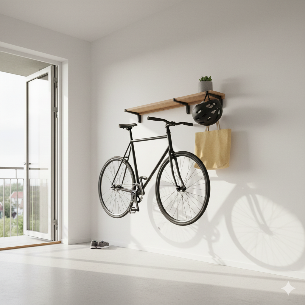 Maksimer din gulvplads: Cykelholder til væg lodret